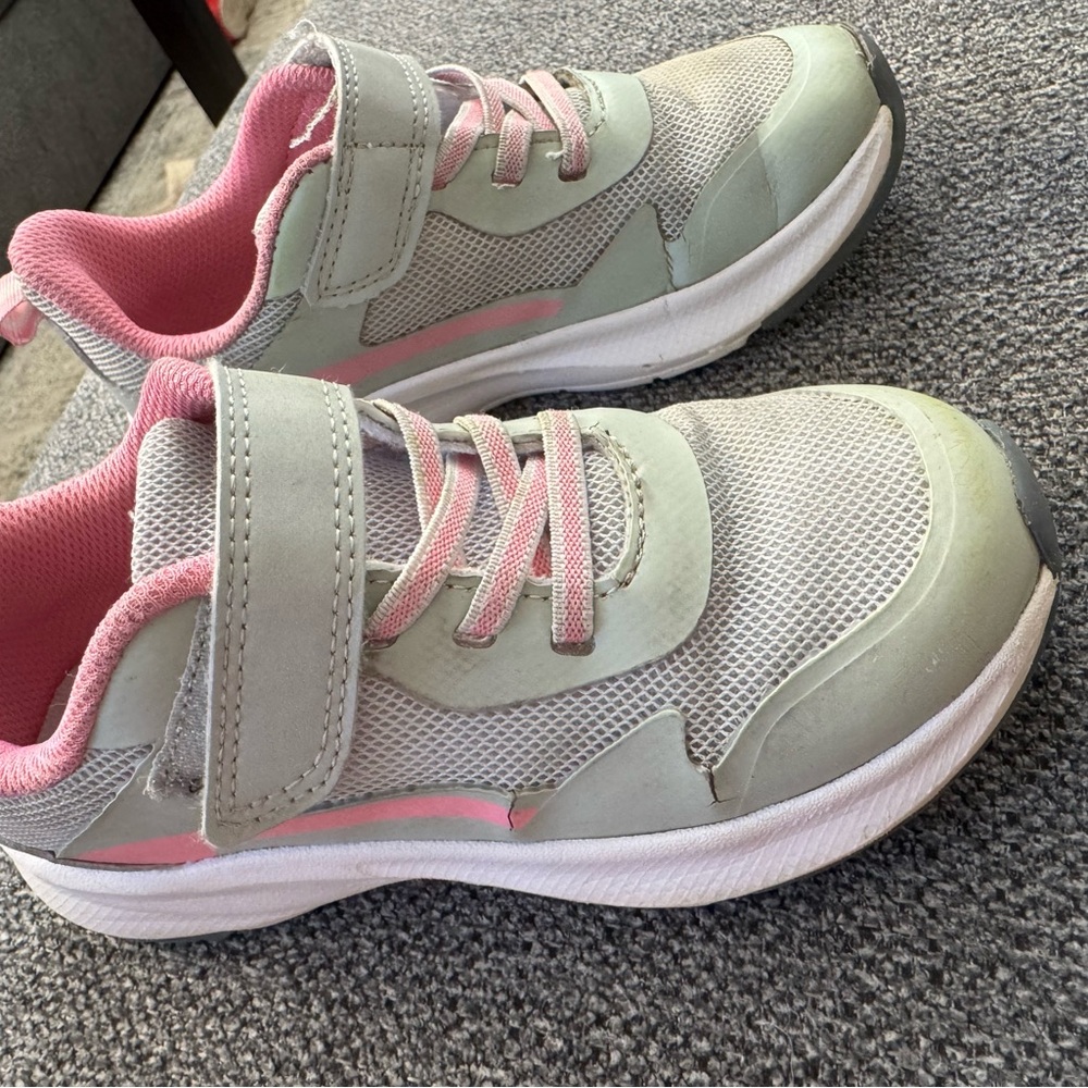 Kids Pink and Gray Sneakers